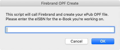 Firebrand OPF Create Prompt